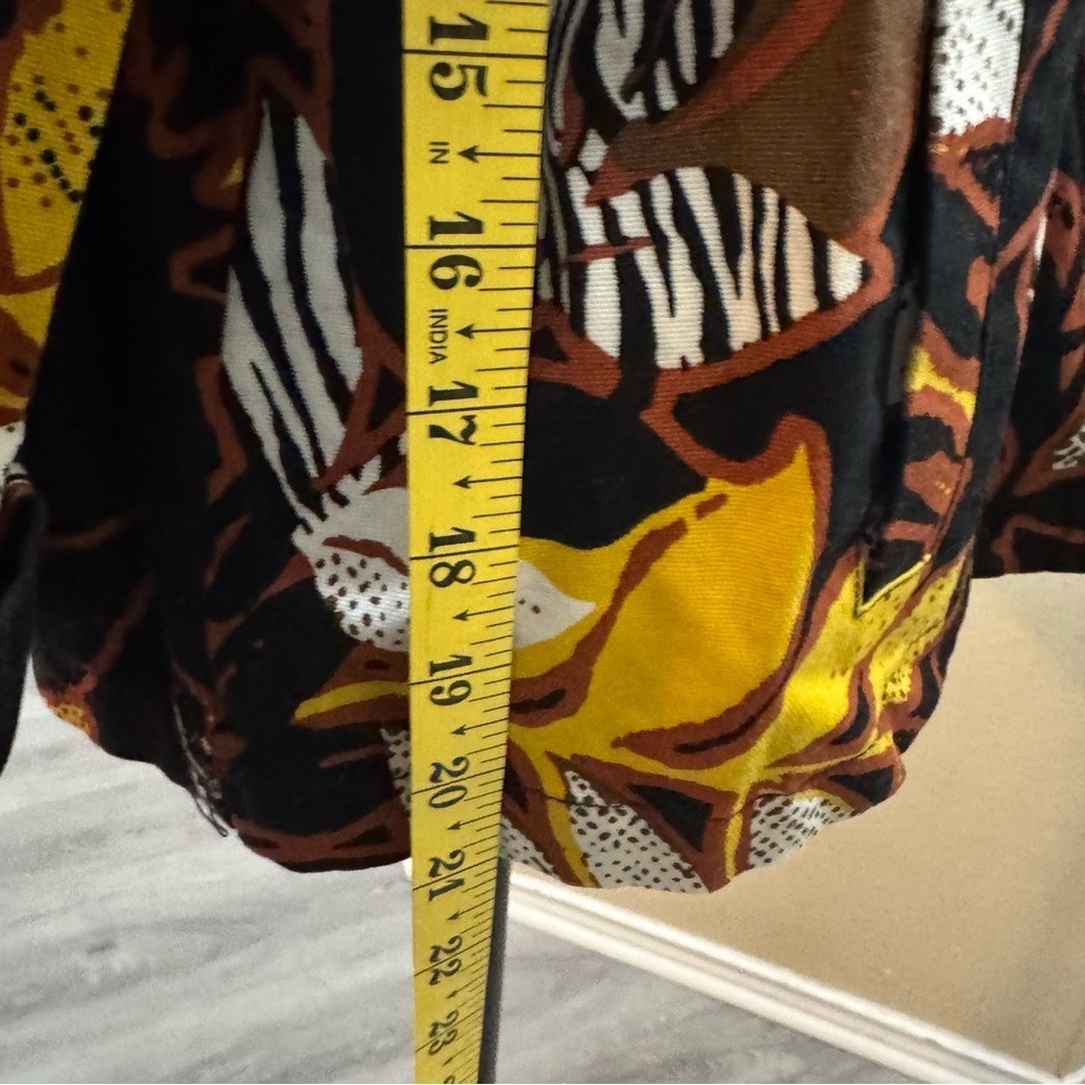 Ruby Rd. Black and yellow Patterned‎ Jacket - Picture 9 of 11